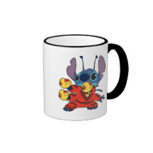 Lilo & Stitch's Stitch with Ray Guns Mugs