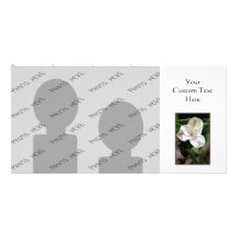 Lily Flower. Personalized Photo Card