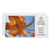 LILY FLOWERS Invitations Cards Lilies Parties Card Photo Cards