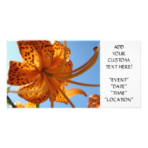 LILY FLOWERS Invitations Cards Lilies Parties Card Photo Cards