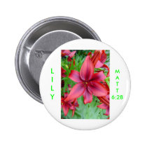 Lily - Iridescent Red (Luke 12:15) buttons