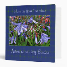 Lily of the Nile 1.5" Binder