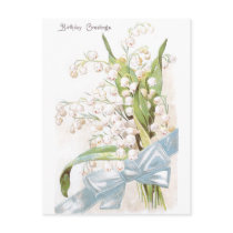 Lily of the Valley Birthday Postcard