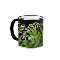 Lily of the Valley Floral Art Mug