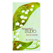 Lily of the Valley Spa & Salon Business Cards
