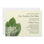 Lily of the Valley Wedding Invitation (ivory)