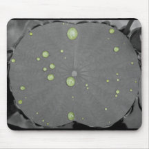 Lily Pad with Drops of Water pad Mousepads