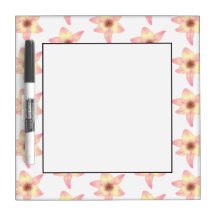 Lily Pattern. Dry-Erase Board