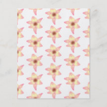 Lily Pattern. Personalized Flyer