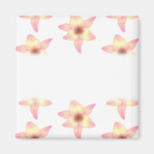 Lily Pattern. Refrigerator Magnets