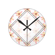 Lily Pattern. Wallclock