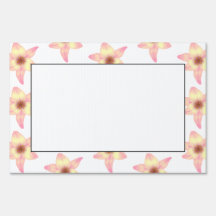 Lily Pattern. Yard Sign
