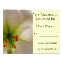Lily RSVP Card Invite