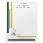 Lily Scroll Letterhead
