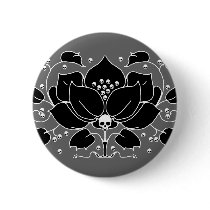 Lily Skull Motif Buttons