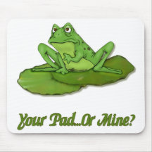 Lilypad Frog Mousepad