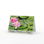 Lilypads Waterlilies Mothers Day Card