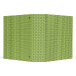 LIMA BEAN GREEN POLKA-DOT BINDER