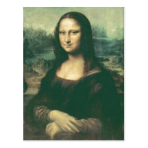 L'image de Mona Lisa de description a été modifiée Carte Postale