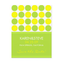 Lime and Yellow Save the Dates