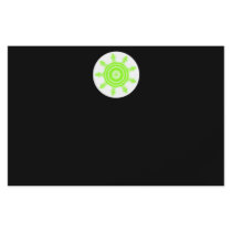 Lime Burst Fractal. Green, black and white. Custom Flyer