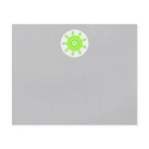 Lime Burst Fractal. Green, grey and white. Flyers