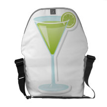 Lime cocktail commuter bags