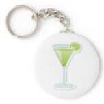 Lime cocktail keychains