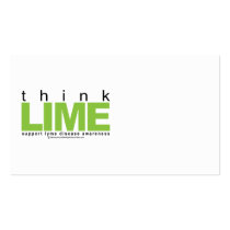 Lime Disease THINK Lime Business Card Templates
