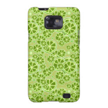 Lime Fruit Slice Pattern Galaxy S2 Case