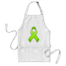 Lime Green Awareness Ribbon Apron