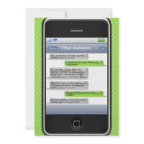 Lime Green/Black Smart Phone iParty Birthday Party