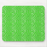 Lime Green Circuits Mousepad