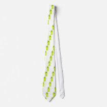 Lime Green Dog. Cute Hound Cartoon. Neckwear