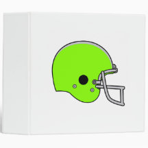 Lime Green Football Helmet Binders