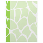 Lime Green Giraffe Print Pattern. Custom letterhead