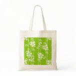Lime Green Hibiscus Flower print bags