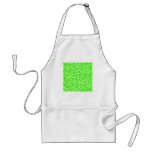 Lime Green Leopard Print Pattern. Aprons