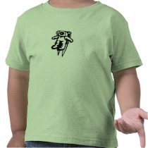 lime green little boy t-shirt with astronaut