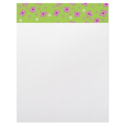 Lime Green pink retro wallpaper Letterhead Template by patsarts