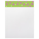Lime Green pink retro wallpaper letterhead