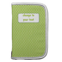Lime green Polkadot Planner