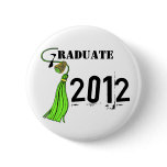 Lime Green Ring And Tassel Graduate Buttons