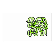 Lime Green Snake. Business Cards