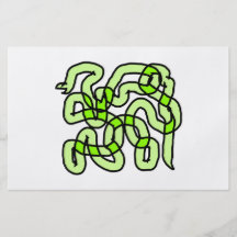 Lime Green Snake. Flyers