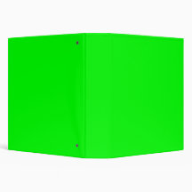 Lime Green Vinyl Binders