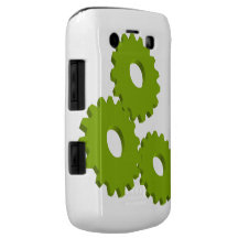 Lime Green Wheel Clock Cogs theme Blackberry Bold Covers