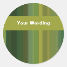 Lime Green Yellow delight - customizable Round Stickers