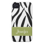 Lime Green Zebra Skin iPhone 4 4s Case Mate Case-Mate iPhone 4 Case