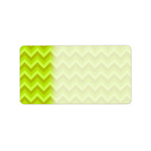 Lime Green Zig Zag Pattern. Address Label